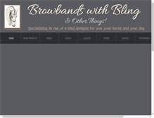 Tablet Screenshot of browbandswithbling.com